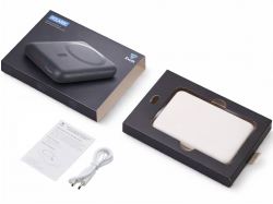 Магнитный внешний беспроводной аккумулятор «Polarix», QC/PD, 10000 мАч, слоновая кость