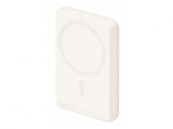 Магнитный внешний беспроводной аккумулятор «Polarix», QC/PD, 10000 мАч, слоновая кость