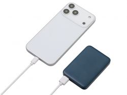 Внешний аккумулятор «Simp», 5000 мАч, темно-синий