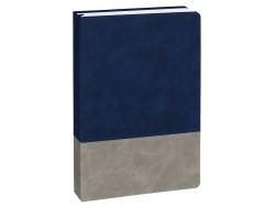 Ежедневник Horizon, недатированный, серый с синим