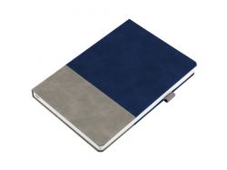 Ежедневник Horizon, недатированный, серый с синим