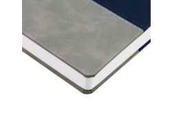 Ежедневник Horizon, недатированный, серый с синим