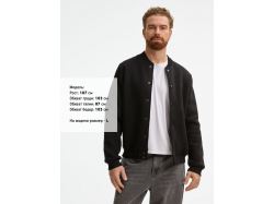 Бомбер унисекс AtmosWear, черный