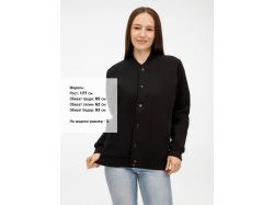 Бомбер унисекс AtmosWear, черный