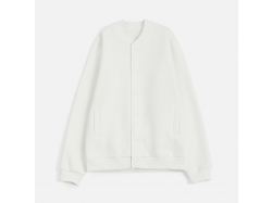 Бомбер унисекс AtmosWear, молочно-белый