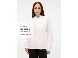 Бомбер унисекс AtmosWear, молочно-белый