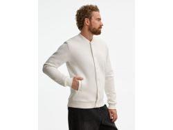 Бомбер унисекс AtmosWear, молочно-белый