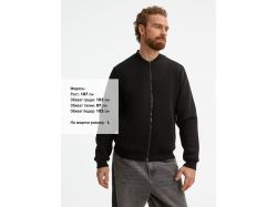 Бомбер унисекс Estado, черный