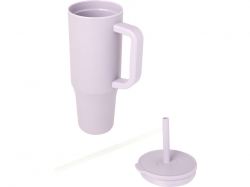 Brady термостакан с силиконовой трубочкой, 900 мл, сертифицированный согласно RCS- Сиреневый