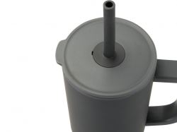 Brady термостакан с силиконовой трубочкой, 900 мл, сертифицированный согласно RCS- Серый