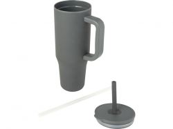 Brady термостакан с силиконовой трубочкой, 900 мл, сертифицированный согласно RCS- Серый