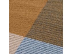 Плед Fleco, синий с коричневым