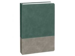 Ежедневник Horizon, недатированный, серый с зеленым