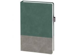 Ежедневник Horizon, недатированный, серый с зеленым