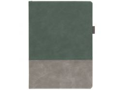 Ежедневник Horizon, недатированный, серый с зеленым