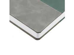 Ежедневник Horizon, недатированный, серый с зеленым