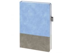 Ежедневник Horizon, недатированный, серый с голубым
