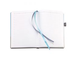 Ежедневник Horizon, недатированный, серый с голубым