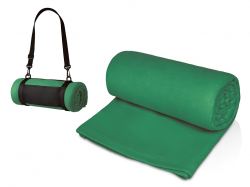 Плед «Нежность» с плечевым ремнем, зеленый