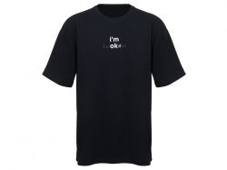 Футболка оверсайз «Vienna» унисекс с нанесением Трафарет Скульптура 2 цвета, размер S