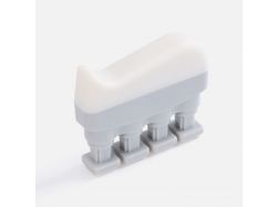 Эспандер кистевой FingerTap, серый с белым