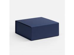 Коробка складная Quadra Fold, темно-синяя