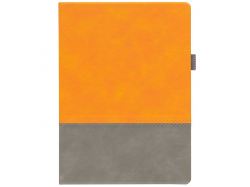Ежедневник Horizon, недатированный, серый с оранжевым