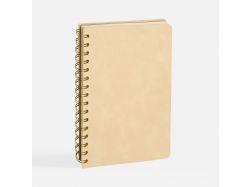Ежедневник Spiral, недатированный, бежевый