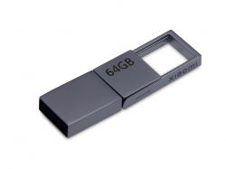 USB 3.0-флешка на 64 Гб с разъемами USB-A и Type-C, серебристый