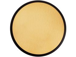 Плакетка Plaque, круглая, венге с золотистой пластиной