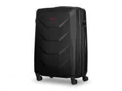 Чемодан WENGER Prymo, чёрный, большой, 52х76х30 см, 93 л, ABS+PC
