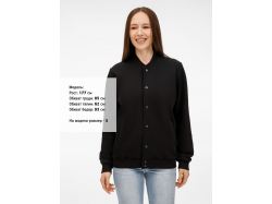 Бомбер унисекс Nuppu, черный