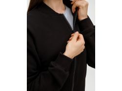 Бомбер унисекс Townie, черный