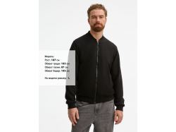 Бомбер унисекс Townie, черный