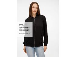 Бомбер унисекс Townie, черный