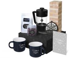 Подарочный набор «Re:Together» с френчпрессом, кружками и дженгой