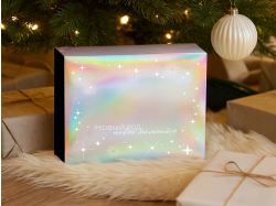 Подарочный набор c пледом, френчпрессом, чаем и медом, белый