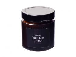 Подарочный набор c пледом, френчпрессом, чаем и медом, оранжевый