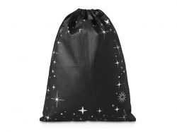 Подарочный набор с варежками, шарфом и термосом, черный