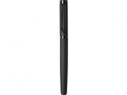 Металлическая ручка роллер "Black Lama" soft-touch, черная