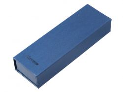 Подарочный набор из 2-х ручек "Black Lama" soft-touch, темно-синий