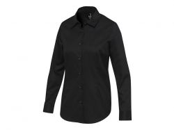 Citrine женская рубашка из твила - сплошной черный