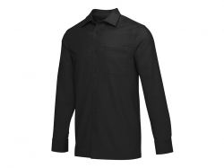 Alum вельветовая рубашка унисекс - сплошной черный