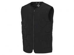 Quartz утепленный жилет унисекс из переработанного материала GRS - сплошной черный