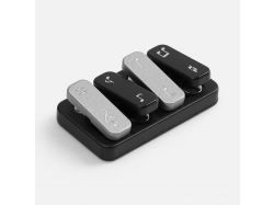 Антистресс-кликер Clacky, черный с серебристым