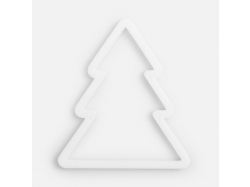 Подвеска «Елочка», 3D-печать, белая