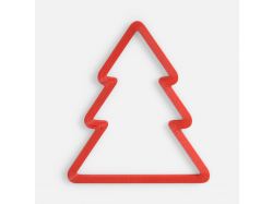 Подвеска «Елочка», 3D-печать, красная
