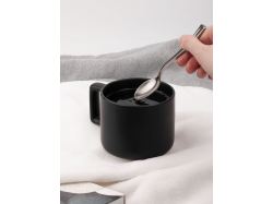 Чашка Jumbo в коробке матовая, черная