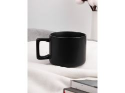 Чашка Jumbo в коробке матовая, черная