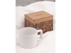 Чашка Jumbo в коробке матовая, белая